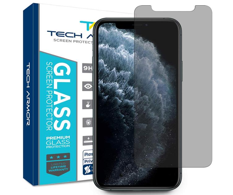 Tech Armor Privacy Ballistic Glass Screen Protector for iPhone 11 Pro Max