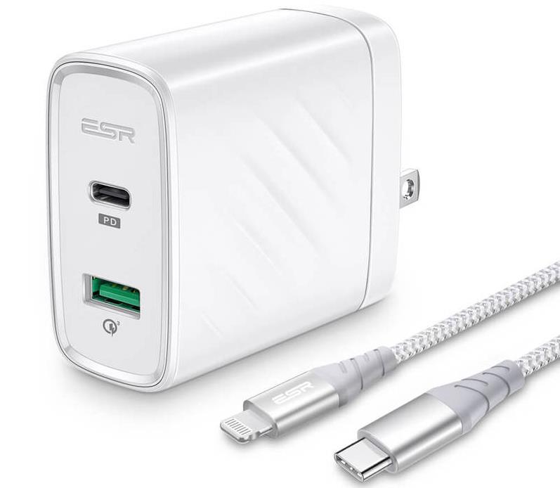Fast Charging Bundle (36W PD Wall Charger + 3.3ft MFi USB-C to Lightning PD Charging Cable)