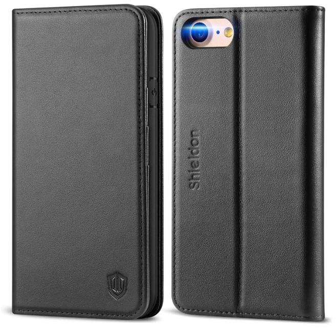 SHIELDON iPhone SE 2020 Leather Case