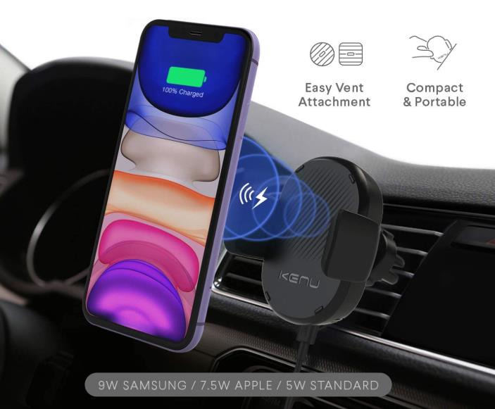 Airframe Qi Wireless Charging Car Vent Mount