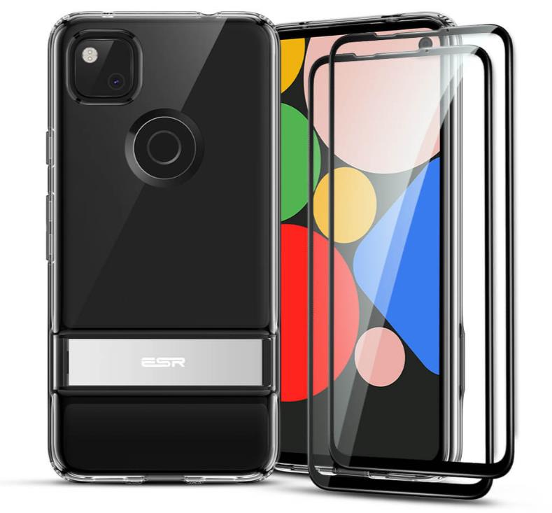 Pixel 4a Metal Kickstand Full-Protection Bundle