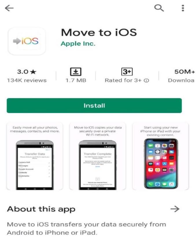 move to ios download