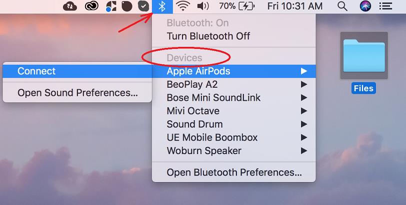 how to connect airpods to mac