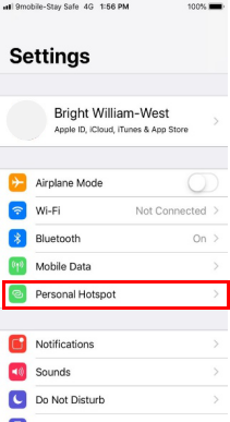 How to setup hotspot for iPhone-1