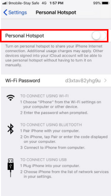 How to setup hotspot for iPhone-2
