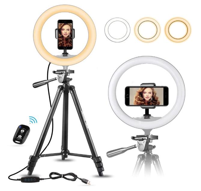 Ring Light with Phone Holder