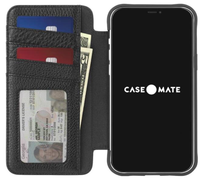Case-Mate Leather Wallet Case for iPhone 12 Pro