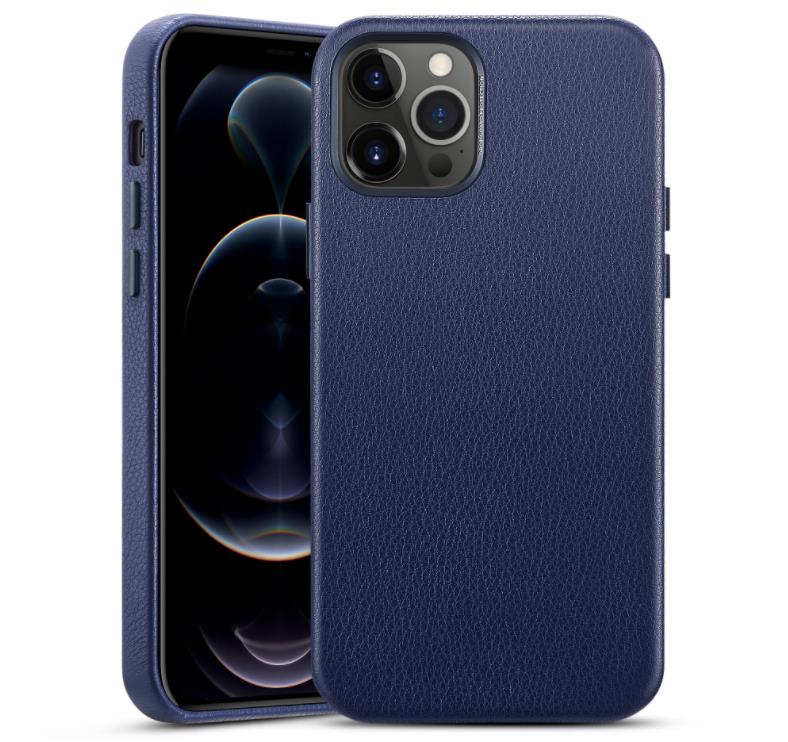 Etoupe Togo Leather iPhone 12 Pro Max Case