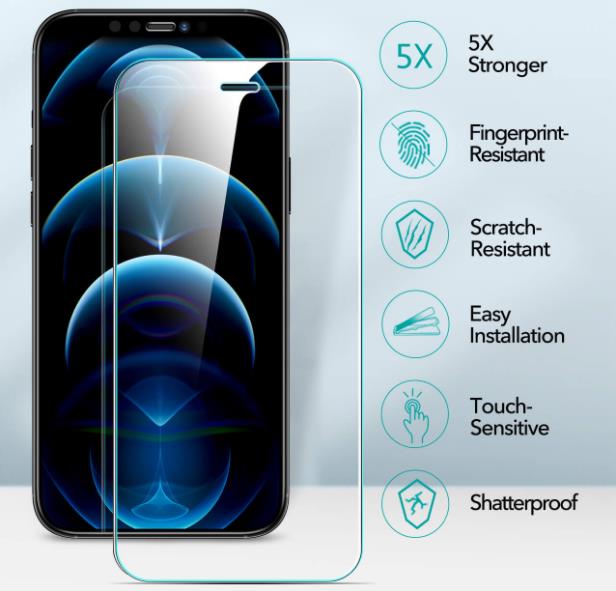 iPhone 12 Pro Max Tempered-Glass Screen Protector