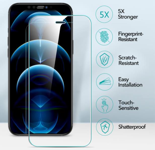 iPhone 12 Pro Max Tempered-Glass Protector