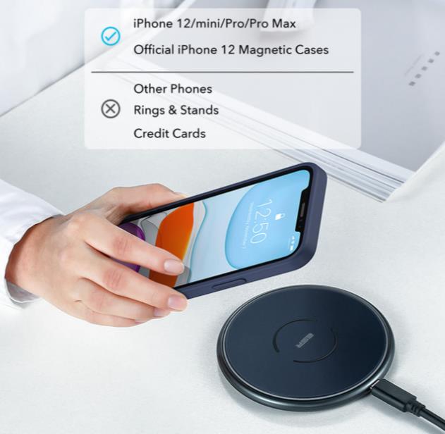 Wireless Charger for iPhone 12 with MagSafe