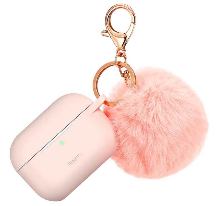 AirPods Pro Case with Pom-Pom Keychain