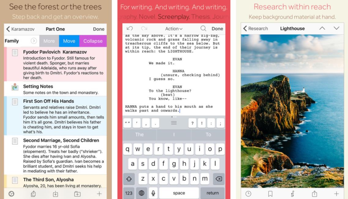 creative writing apps for iphone