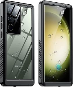 Buy Brown Block Premium Glass Case for Samsung Galaxy S23 Ultra 5G