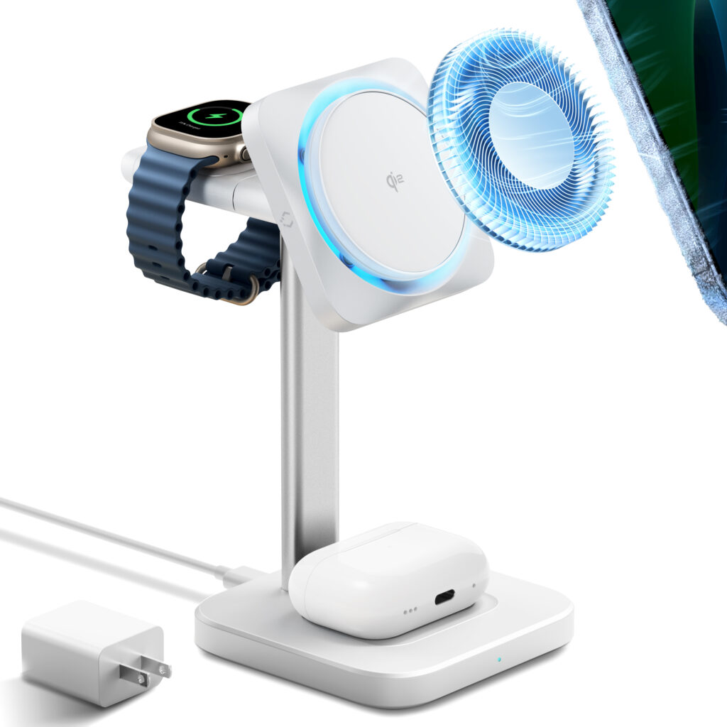 3-in-1 Wireless Charging Station with CryoBoost