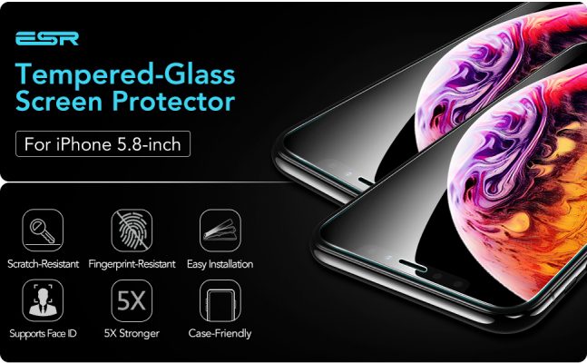 iPhone 11 ProXSX Tempered Glass Screen Protector
