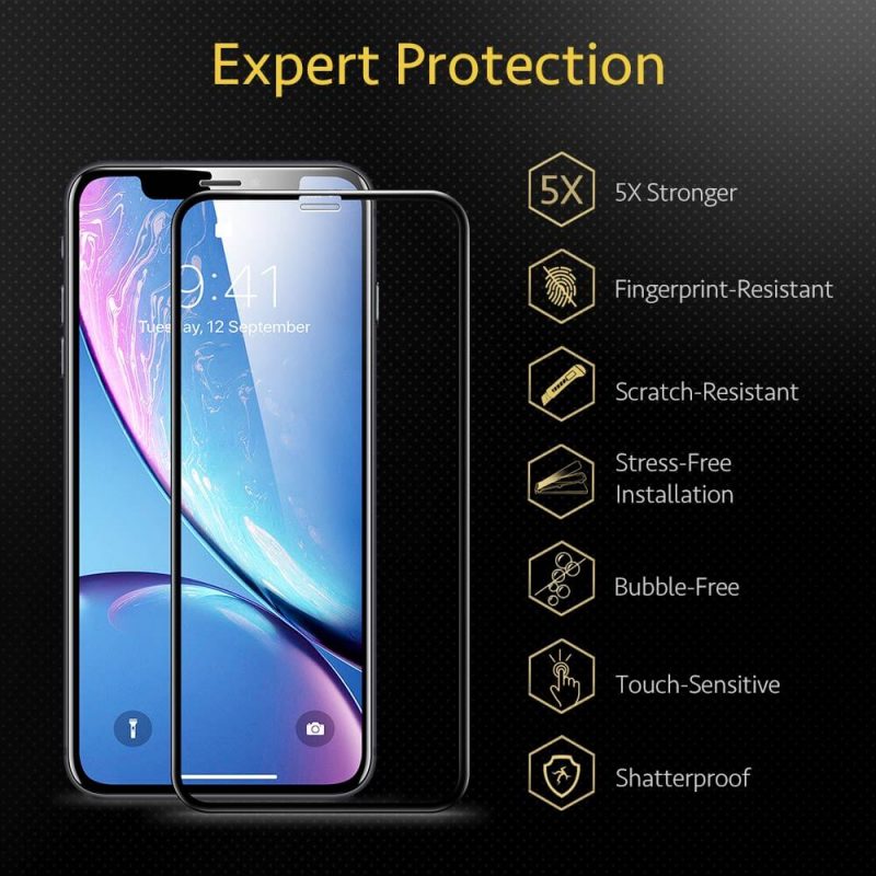 iPhone 11XR Tempered Glass Full Coverage Screen Protecto 1