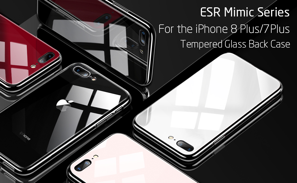 iPhone 8 Plus 7 Plus Echo Tempered Glass Case