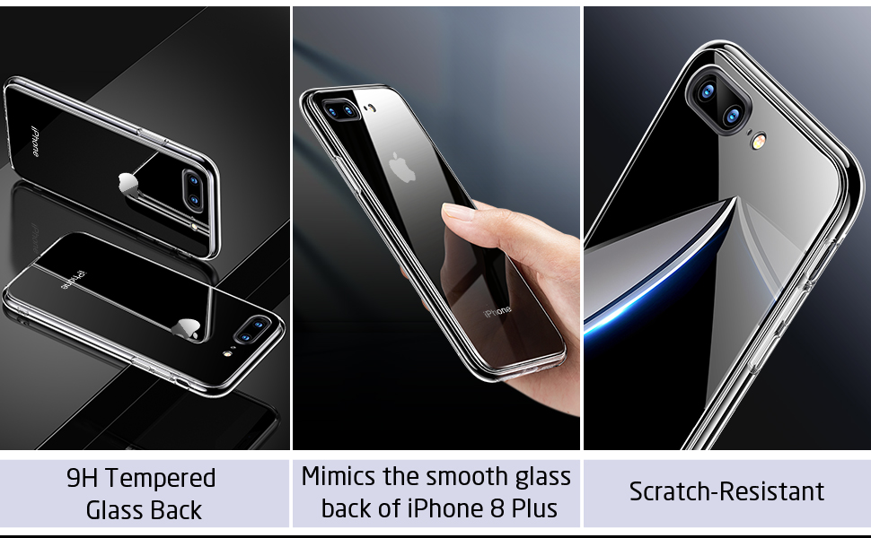 iPhone 8 Plus 7 Plus Echo Tempered Glass Case1