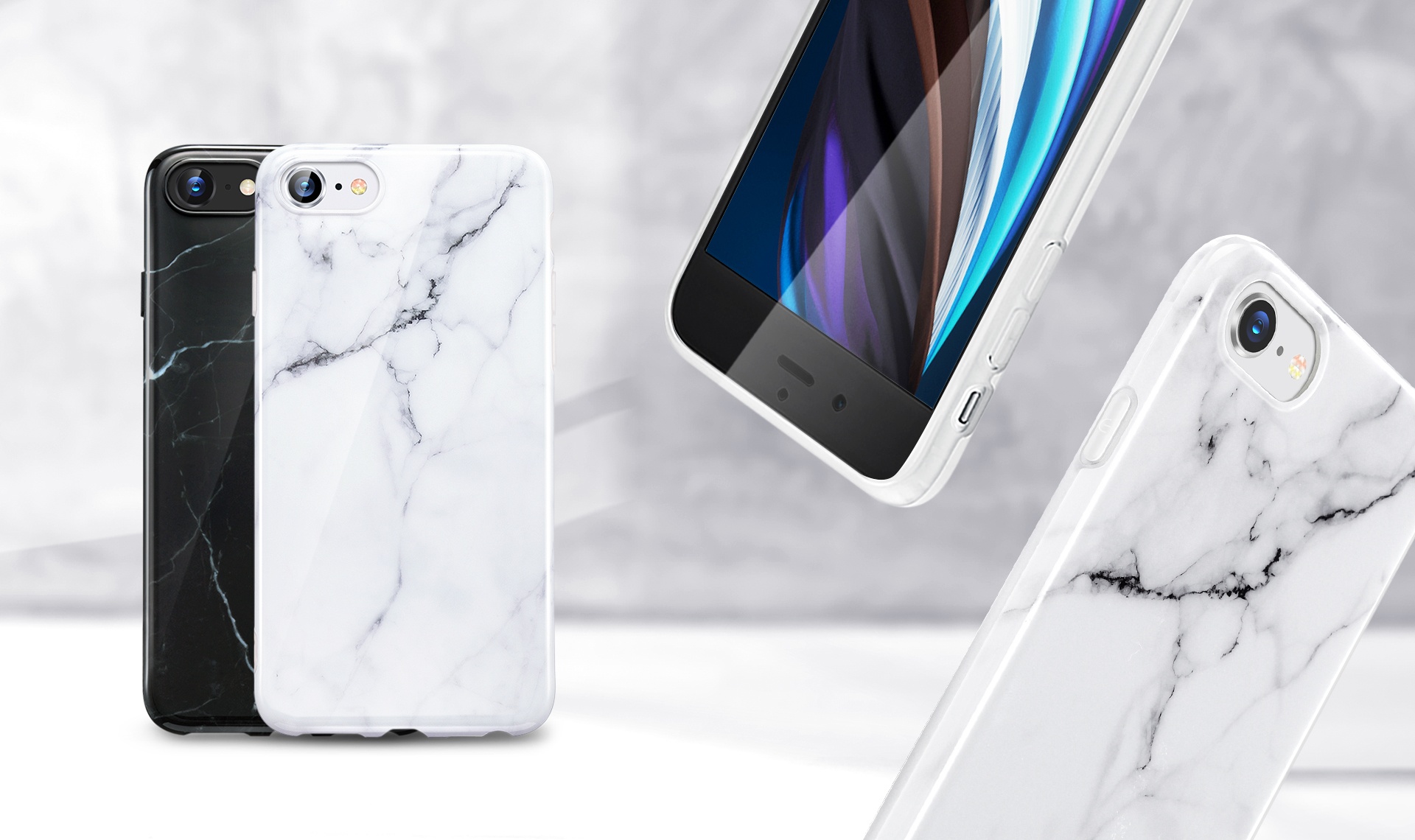 iPhone SE 202087 Marble Slim Soft Case 2