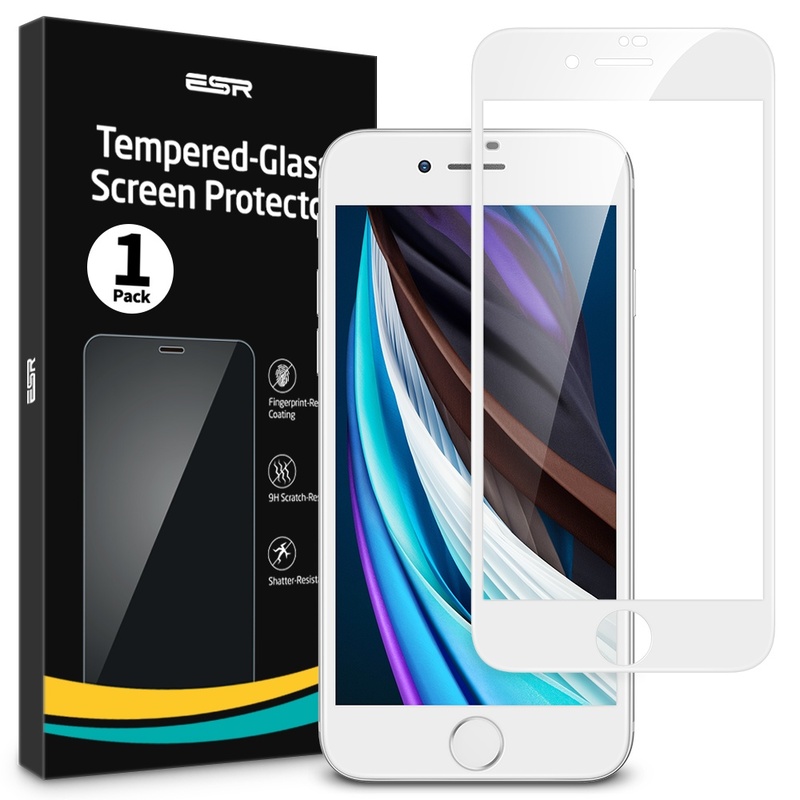 iPhone SE 2020/8/7/6/6s Tempered Full-Coverage Screen Protector -