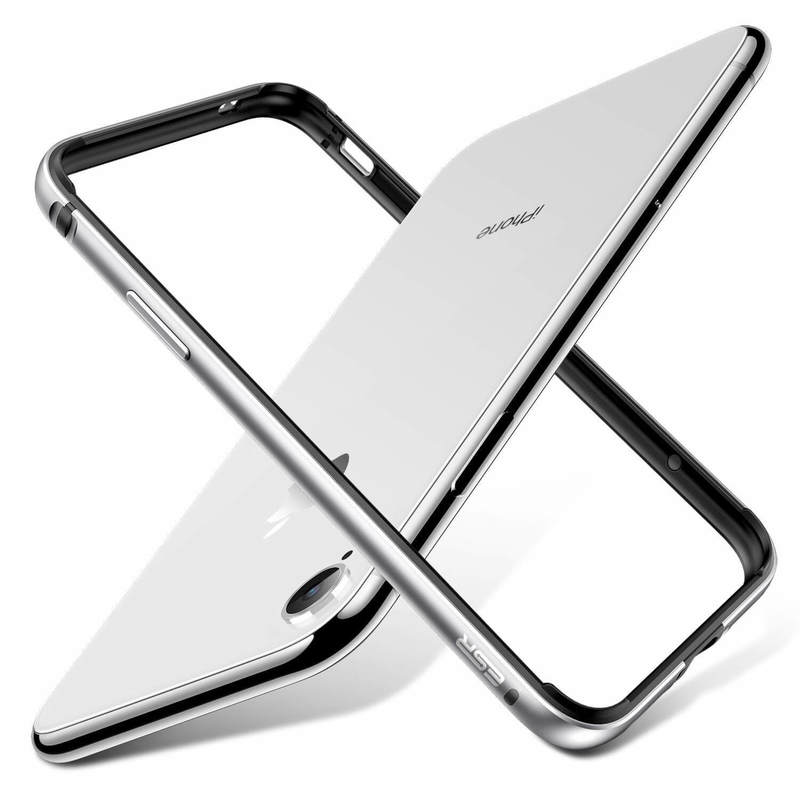 iPhone XR Crown Metal Bumper Case silver
