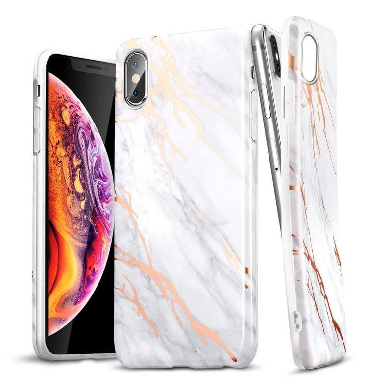 Iphone Xs Max Marble Slim Soft Case
