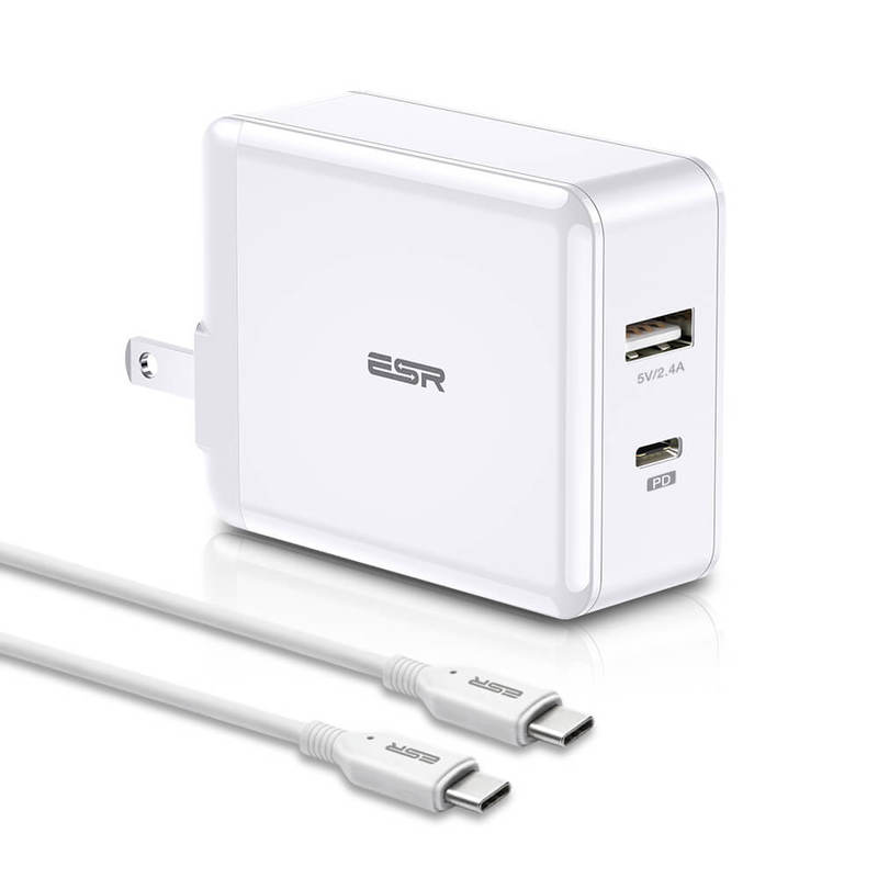 Fast-Charge Bundle (30W PD Wall Charger + 1.8m/6ft USB-C to USB-C 2.0 Cable)
