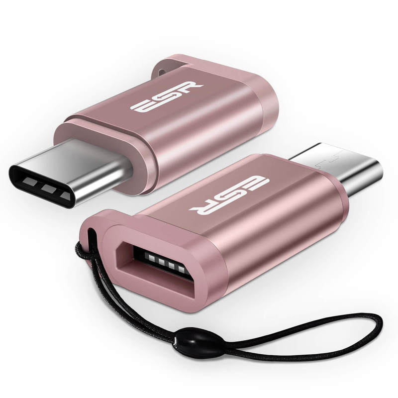 USB C to Micro USB Adapter pink