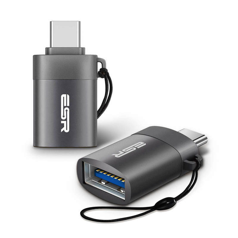 USB 3.0 to USB C Adapter gray