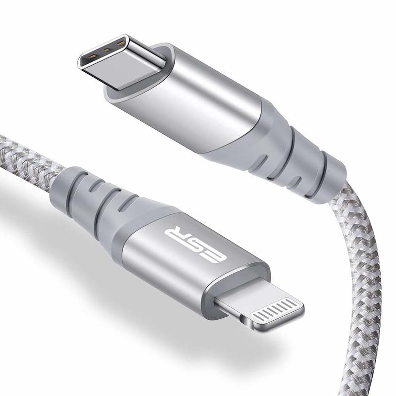 s3.3ft 1m MFi USB C to Lightning PD Charging Cable Silver