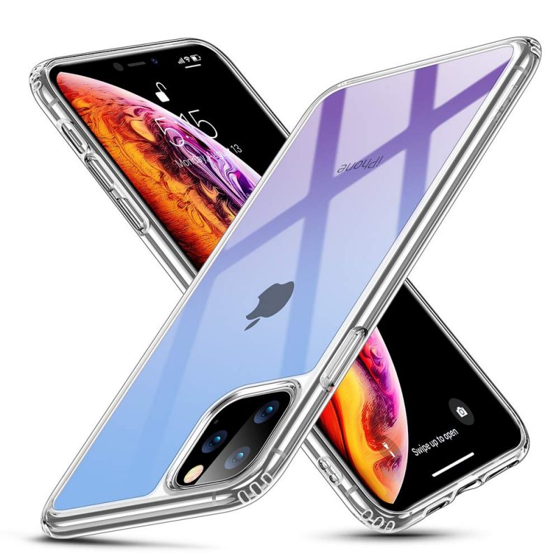 iPhone 11 Pro 冰晶琉璃系列手机壳 蓝紫渐染
