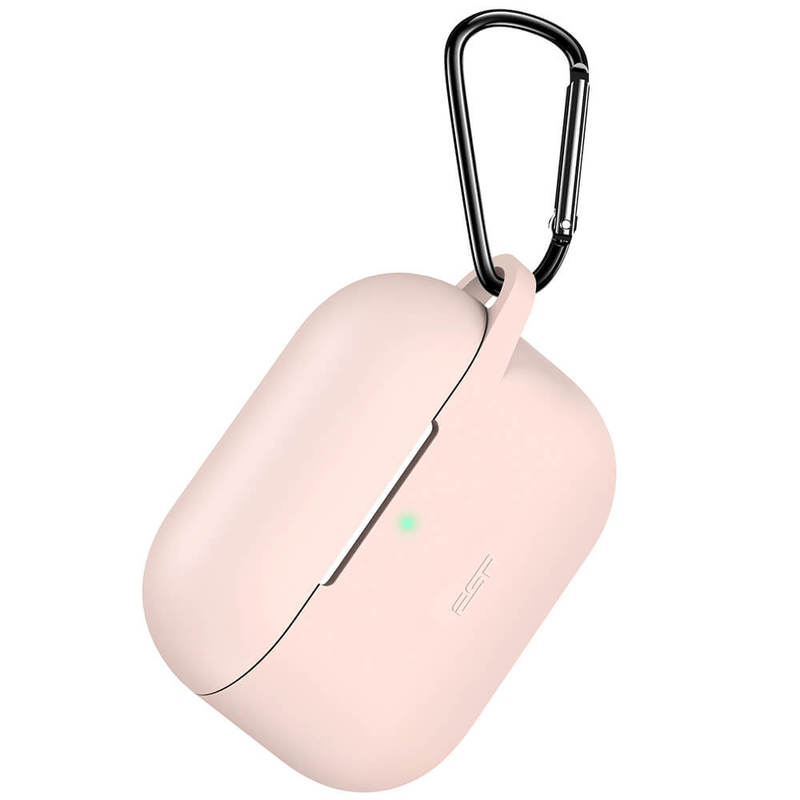 ESR Silicone Case Compatible with AirPods 3rd Generation Case (2021), Hybrid Protective Case with Carabiner, Wireless Charging Compatible, Bounce