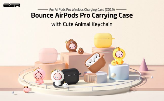 Bounce Series Cute AirPods Pro Case with Animal Keychain 6 1