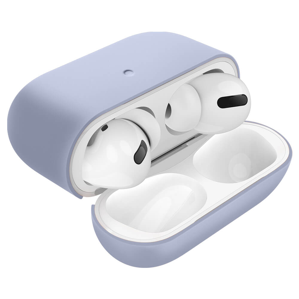 Silicone protective cover for airpods pro case, dual-layer soft
