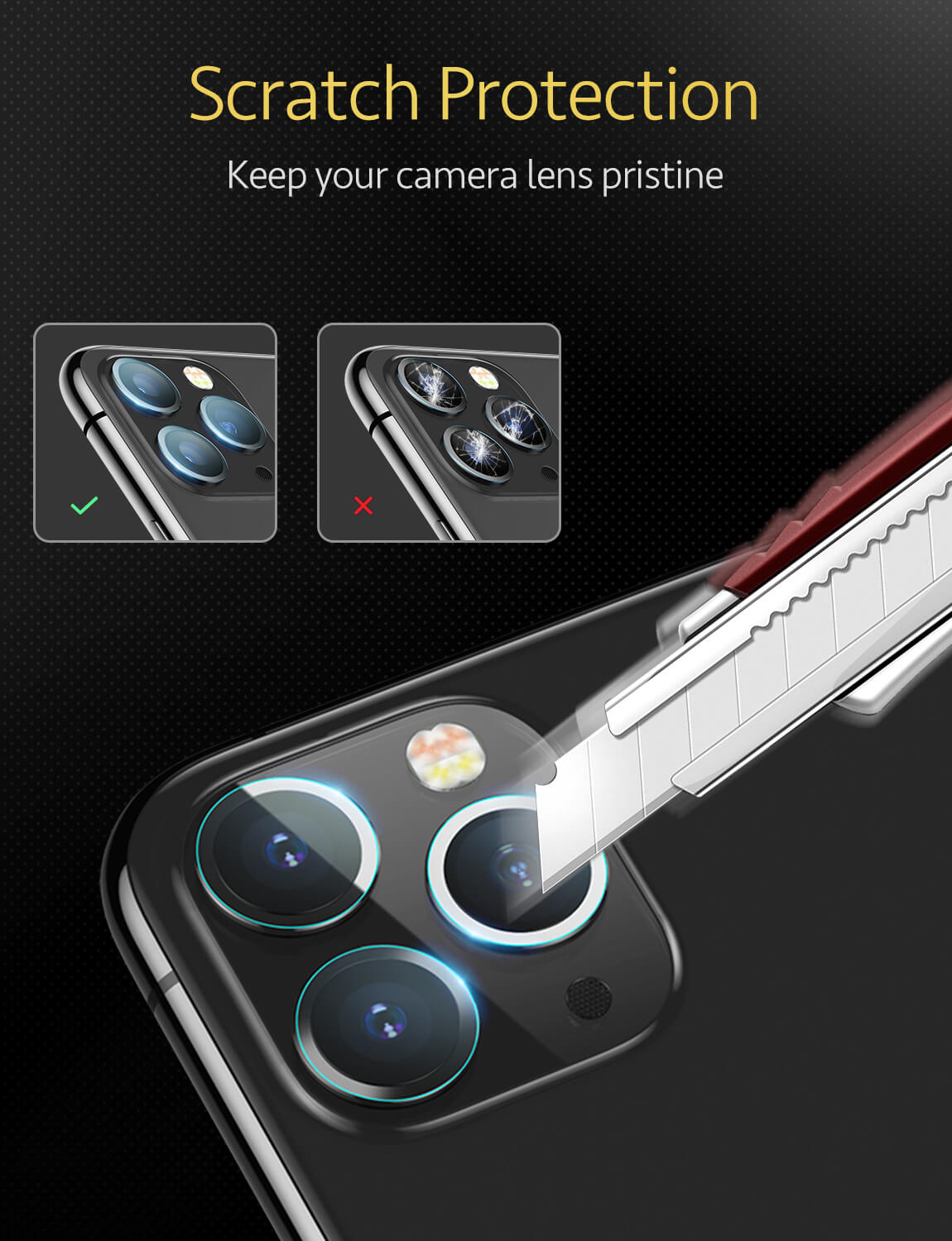 iPhone 11 Pro/11 Pro Max Camera Lens Protector