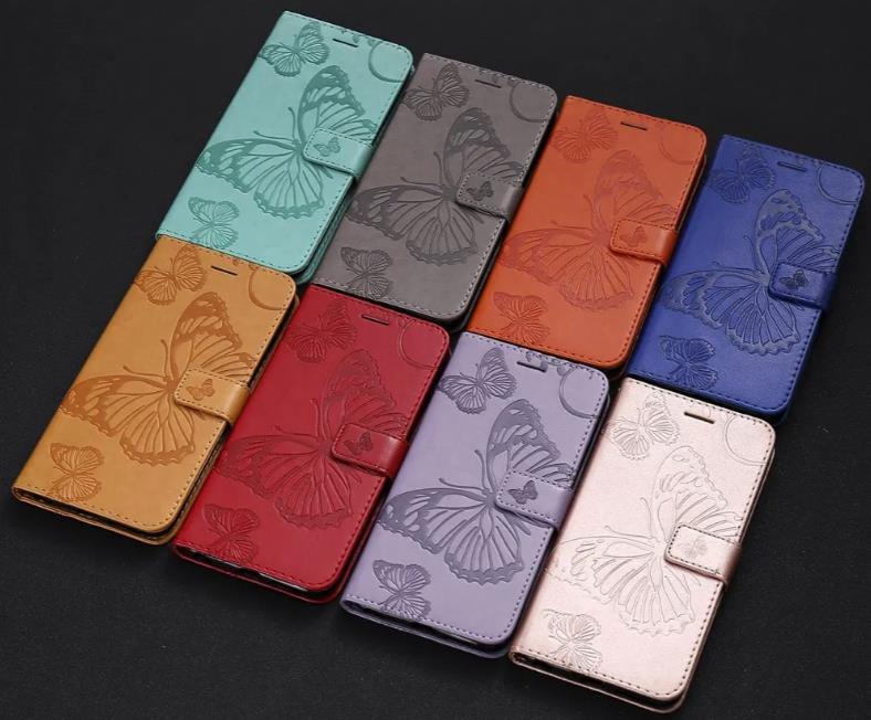 Butterfly Leather Wallet Case