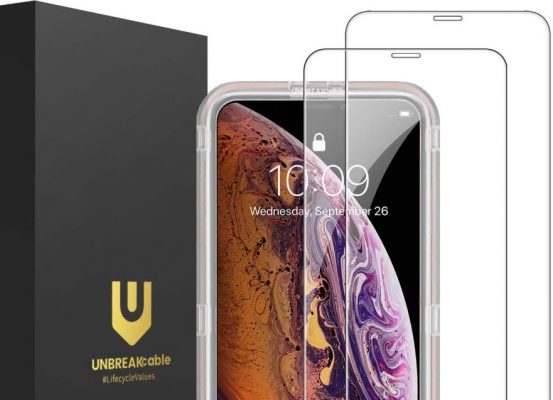 UNBREAKcable iPhone Xs or X Screen Protector