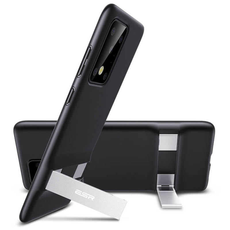 ESR Samsung Galaxy S20 Ultra Metal Kickstand Phone Case Black
