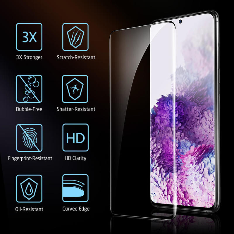 Tamoria Galaxy S20 Plus Screen Protector TPU Film 4th Generation with Installation Kit Ultrasonic Fingerprint Compatible Screen Cover for Samsung Galaxy S20 3 Pack 5G 6.7 HD Clear 