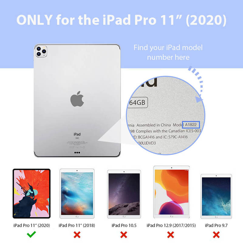 iPad Pro 11 2020 Ascend Trifold Hard Smart Case