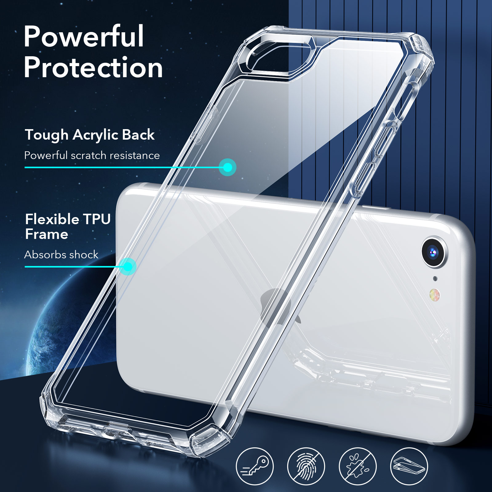 Apple iPhone 6/7/8 Silikon Protective Case Schutzhülle Handy Hülle Co