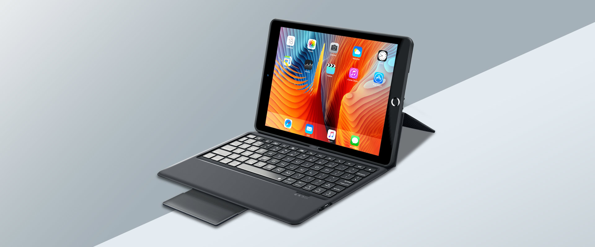 Wireless Bluetooth Keyboard for iPad 7 1 1