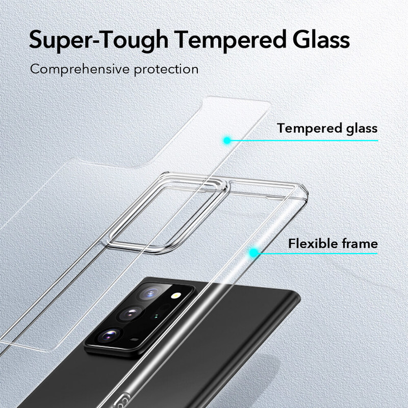 Anti-Drop 2020 Luhuanx Case for Samsung Note 20，Note 20 Case 5G,Tempered Glass Quality with Gradient Color Pattern Back Slim Case for Galaxy Note 20 Case in 6.7 inch