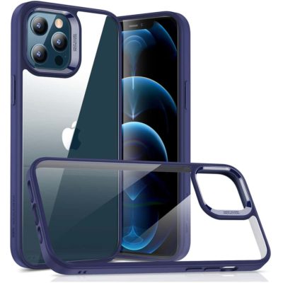 iPhone 12/12 Pro Classic Hybrid Shock-Absorbing Phone Case Blue