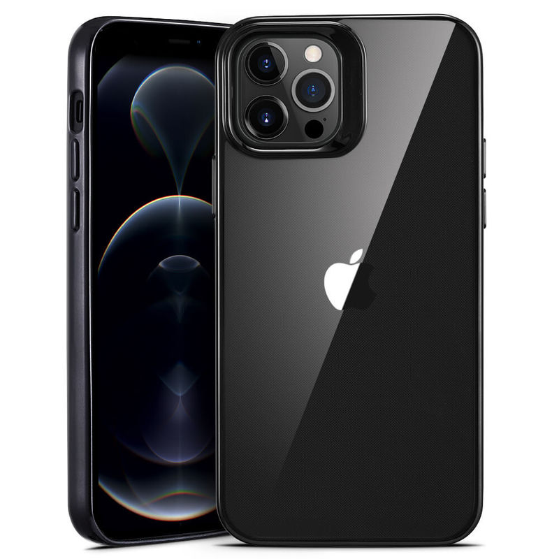 ESR iPhone 12 Pro Max Case Cover Slim Soft Clear-Halo Series Black