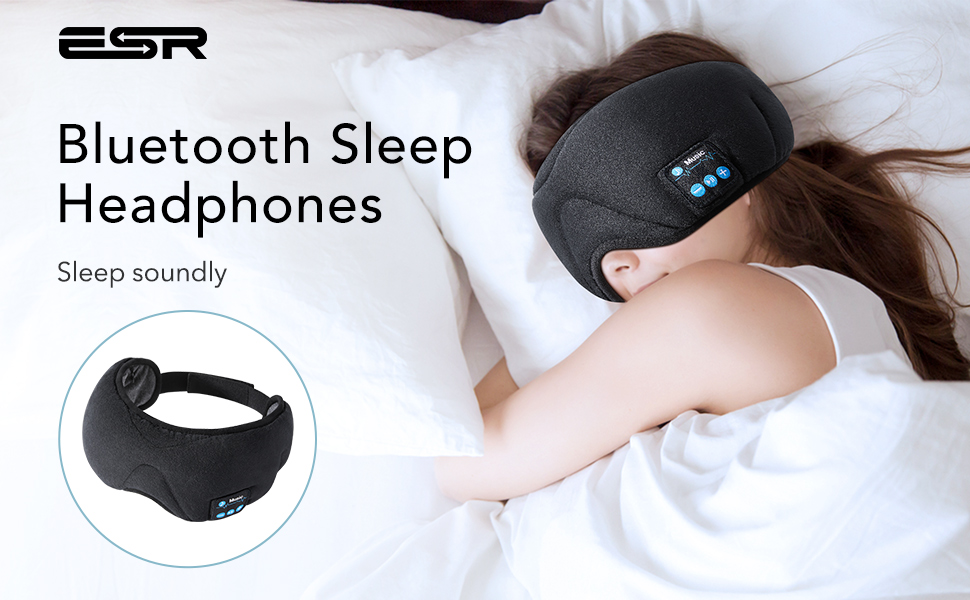 Schlafkopfhörer Bluetooth,Schlafmaske Musik Augenmaske Kabellose Schlaf Headset
