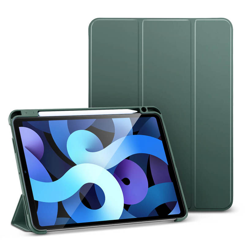 ESR Case for iPad Air 4th Gen 2020(10.9 inch), with Trifold Stand and Build-in Pencil Holder-Rebound Series Cactus