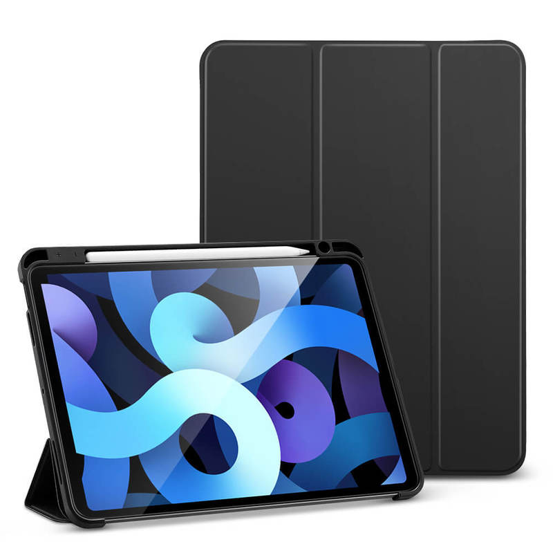 ESR Case for iPad Air 4th Gen 2020(10.9 inch), with Trifold Stand and Build-in Pencil Holder-Rebound Series Black