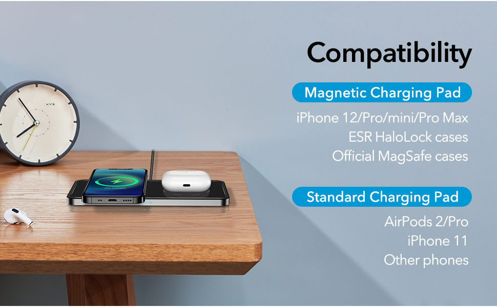 HaloLock™ 2 in 1 Magnetic Wireless Charger for iPhone 12 4 1 HaloLock™ 2 in 1 Magnetic Wireless Charger for iPhone 12 4 1
